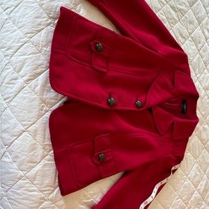 Womens petite red blazer